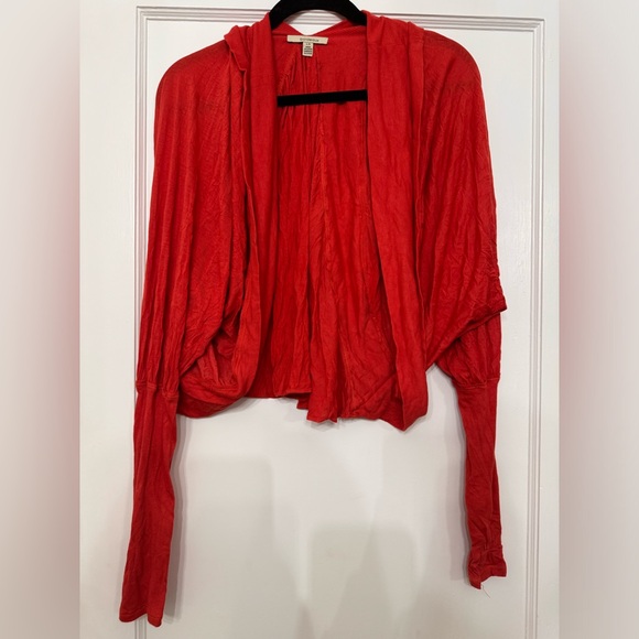 Bordeaux Sweaters - Bordeaux red orange cardigan size large